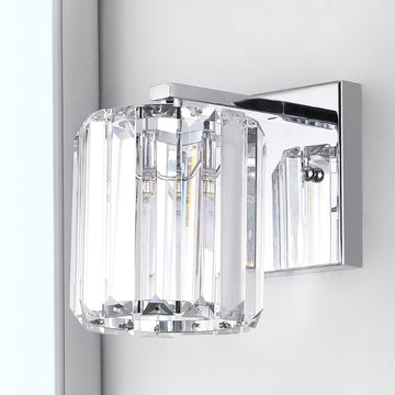 Coco Prism Vintage Metal/Glass Classic Glam LED Vanity Light - JONATHAN Y